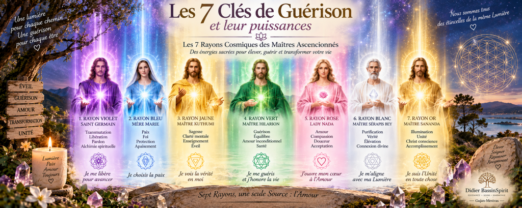 Les 7 Clés de Guérison et leur puissances 