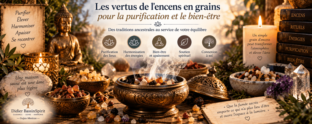 Les vertus de l'encens en grains pour la purification et le bien-être