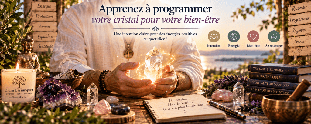 Appenez à programmer votre cristal pour votre bien-être 