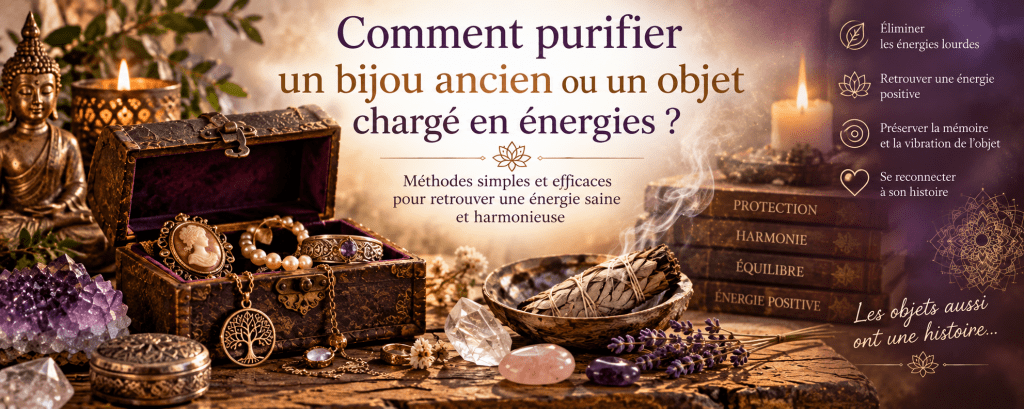 comment purifier un bijou ancien ou un objet chargé en énergies ?