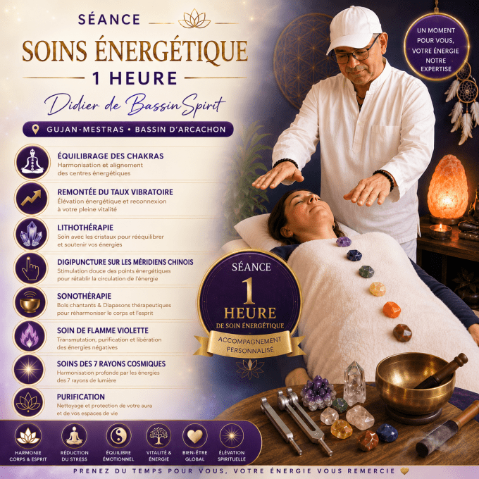 Séance de soins énergétique d'une heure 