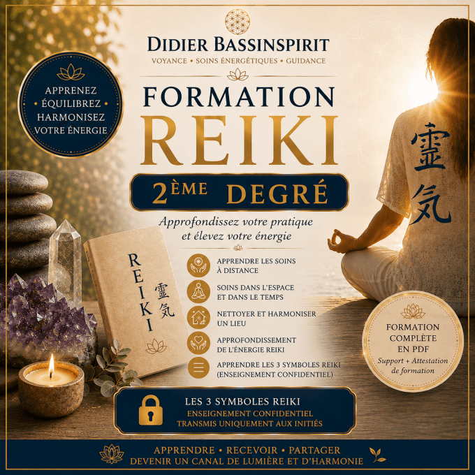 Formation au Deuxieme degré Reiki certifiante 