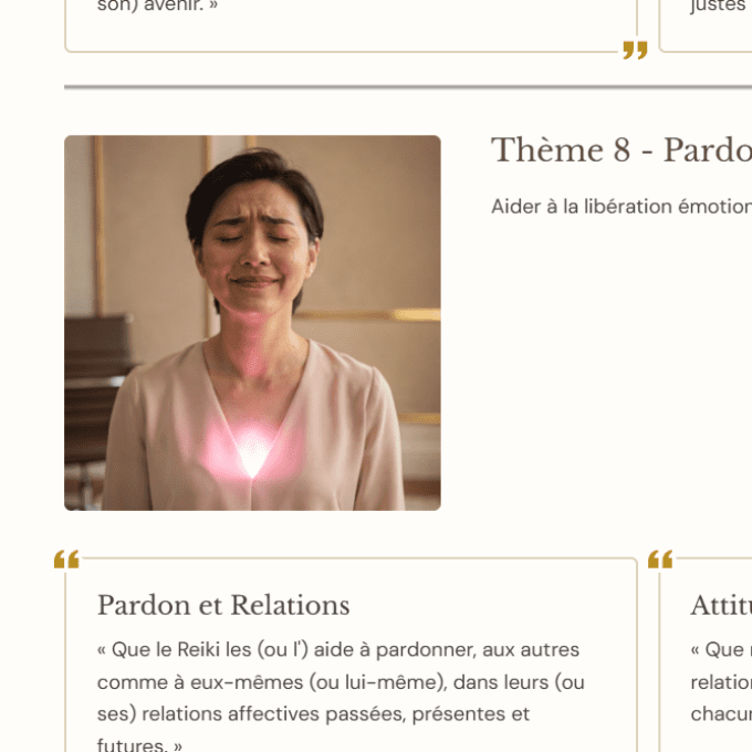 Formation au Deuxieme degré Reiki certifiante 