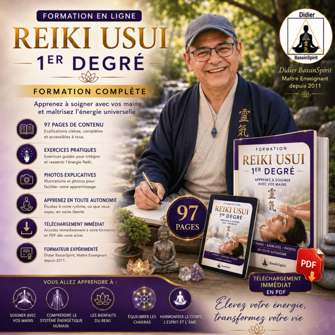 Formation Reiki 1er Degré Certifiante - Didier BassinSpirit