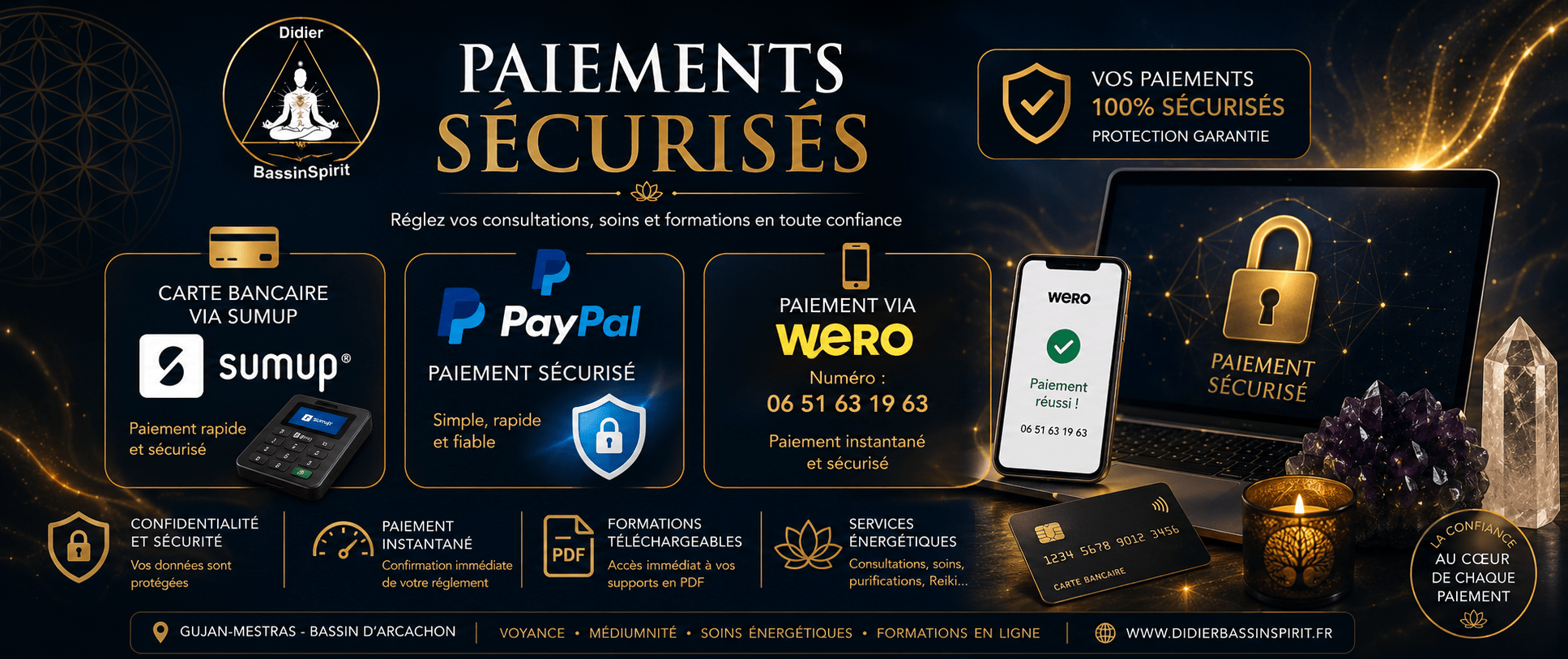 Mode de paiements Didier BassinSpirit