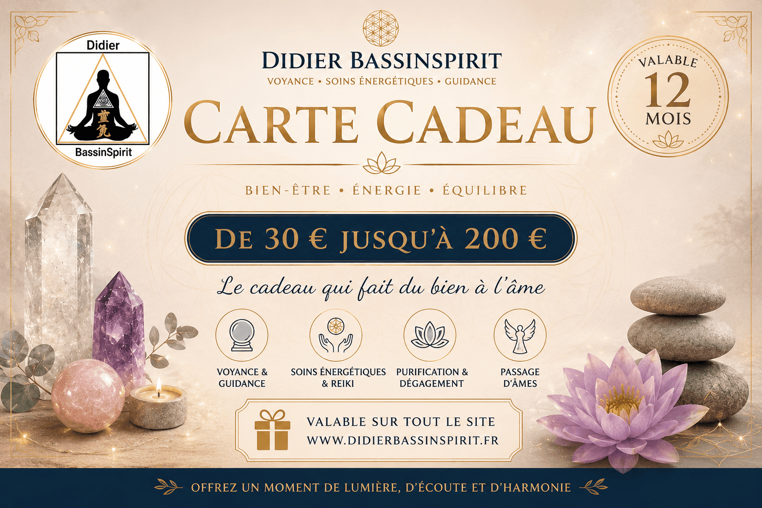 carte cadeau Didier BassinSpirit