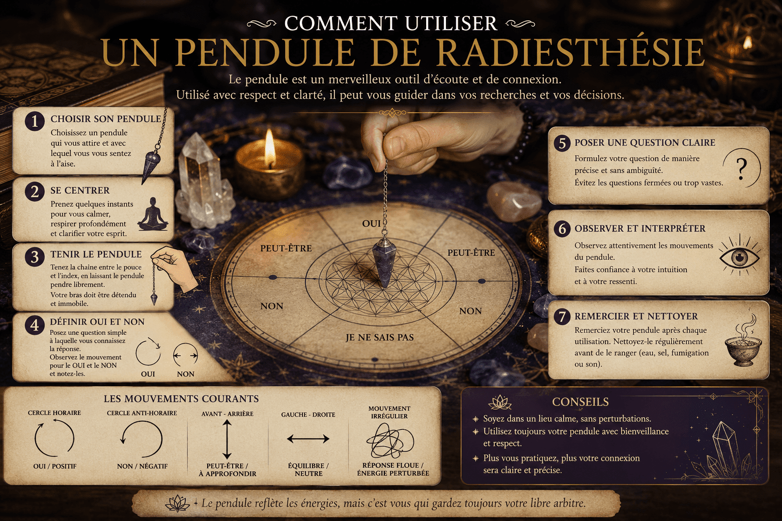 Pendule de radiesthésie 