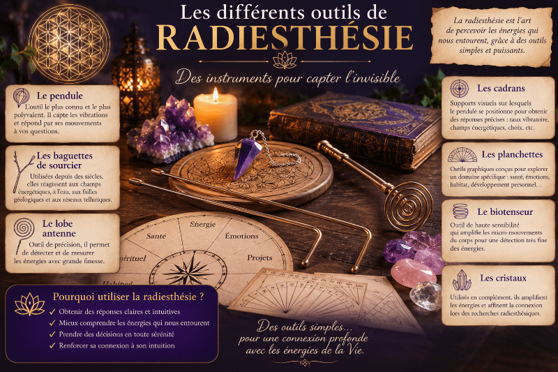 les outils en radiesthesie 